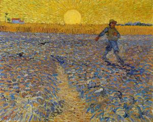 ‘De zaaier’ - olieverf-schilderij door Vincent van Gogh